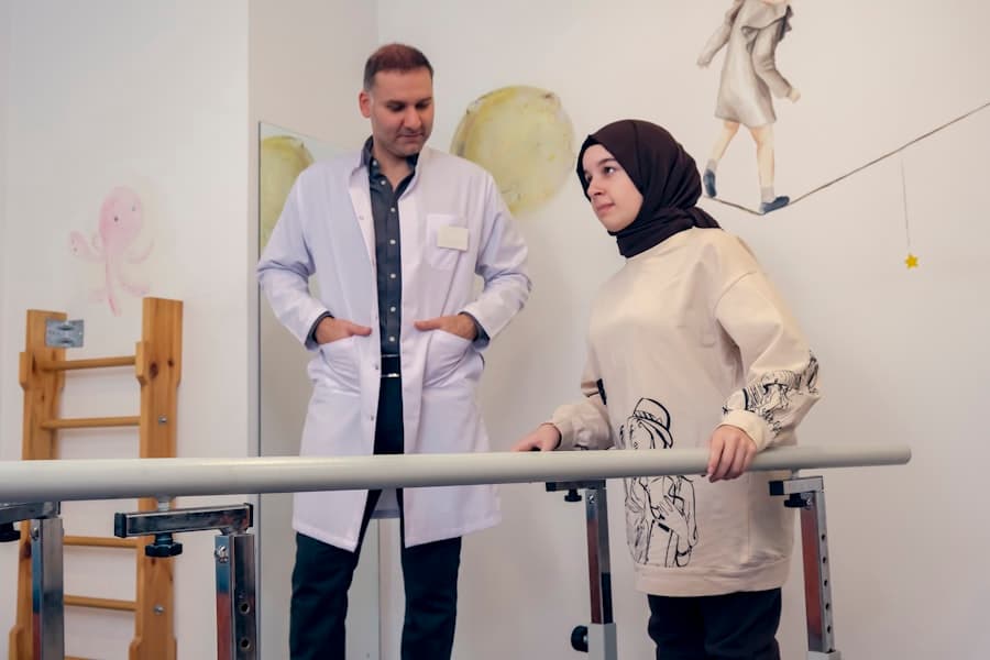 A man and a woman standing next to each other. Stock photograph, not taken at any listed clinic.
